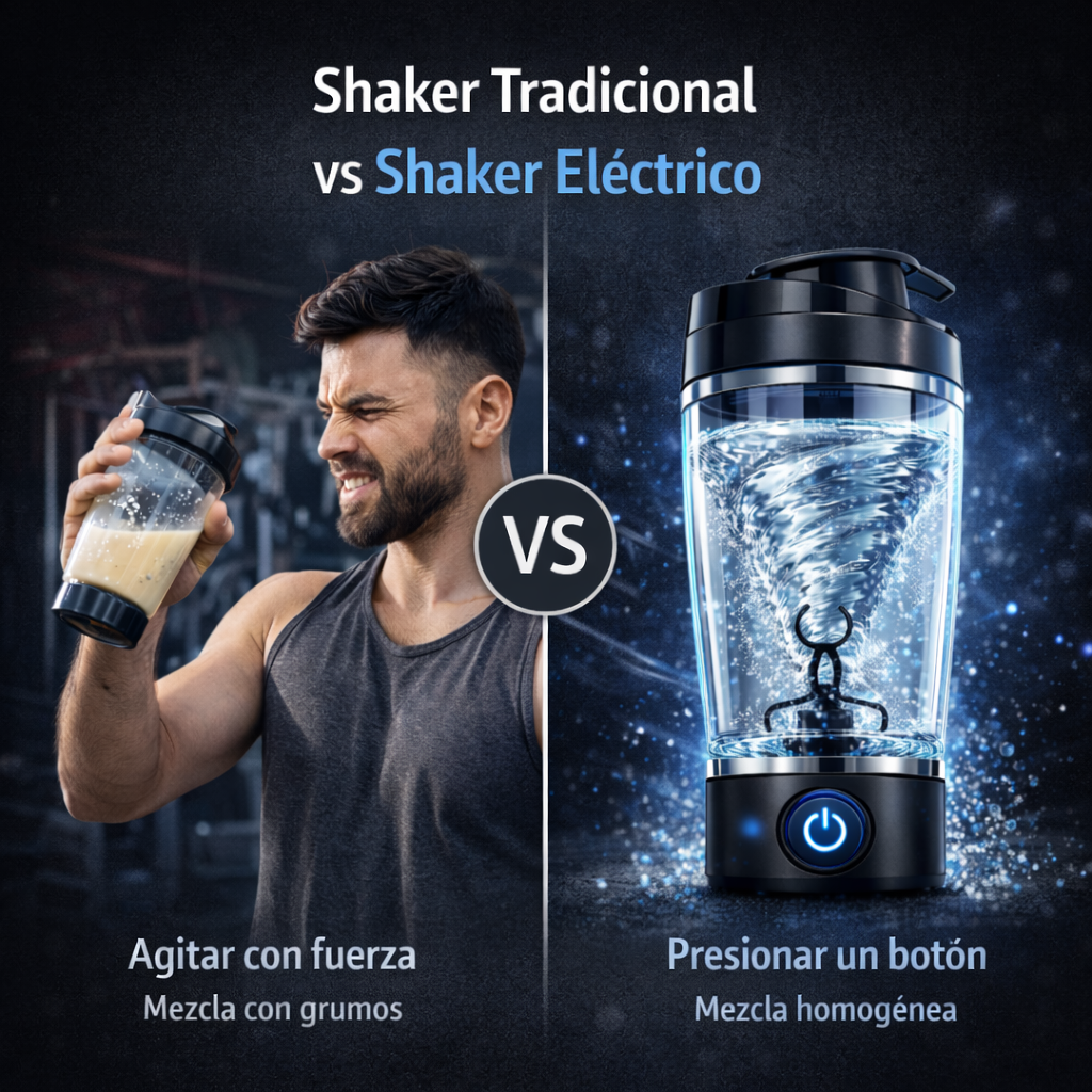 Tu batido perfecto, sin esfuerzo - Botella Mezcladora Electrica