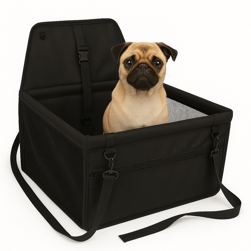 Tu perro seguro y cómodo en el carro - BOLSO DE MASCOTAS PARA CARRO.