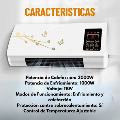 ¡Revoluciona tu espacio! Aire acondicionado y calefactor 2 en 1.