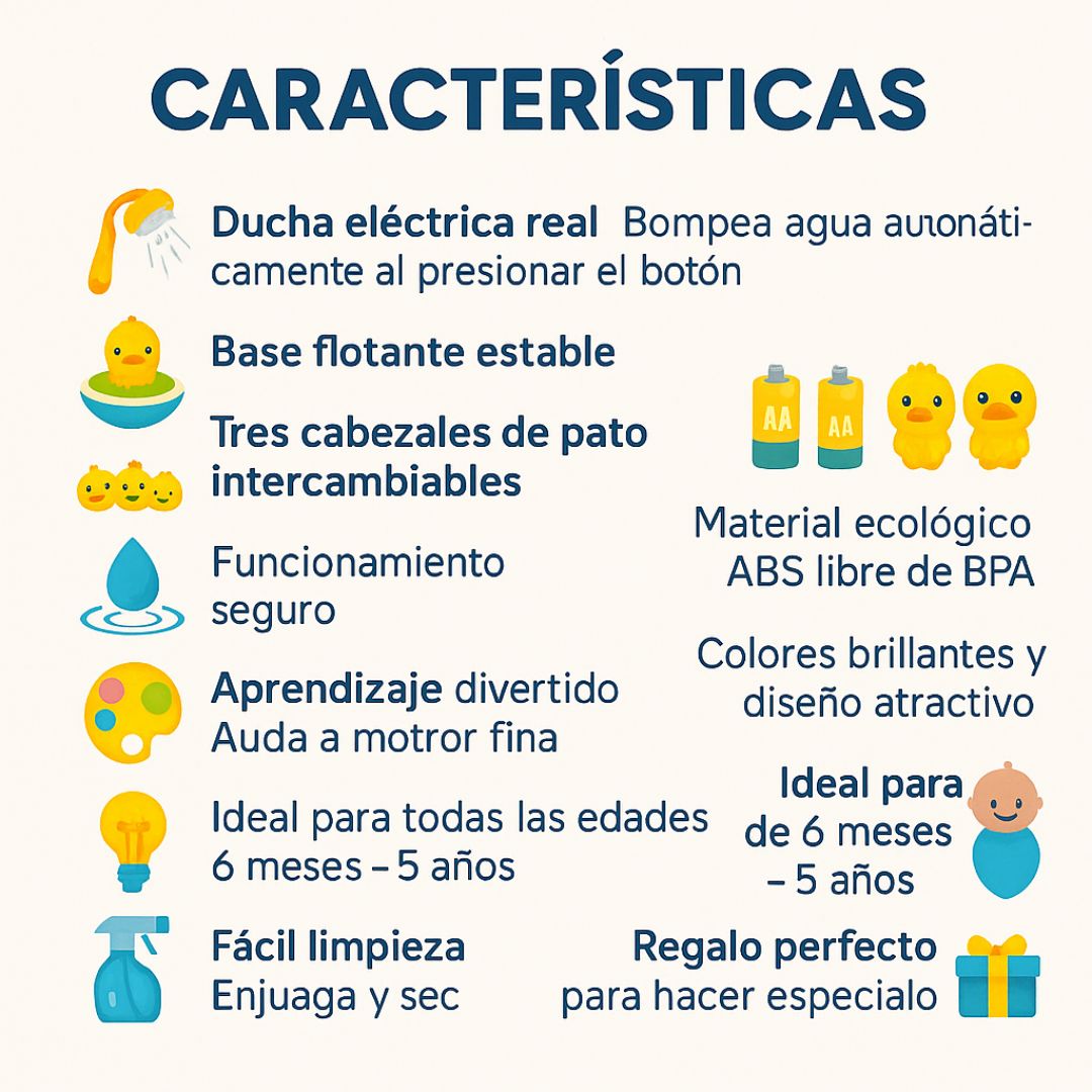 ¡Convierte la hora del baño en su momento favorito! - PATITOS DE DUCHA.