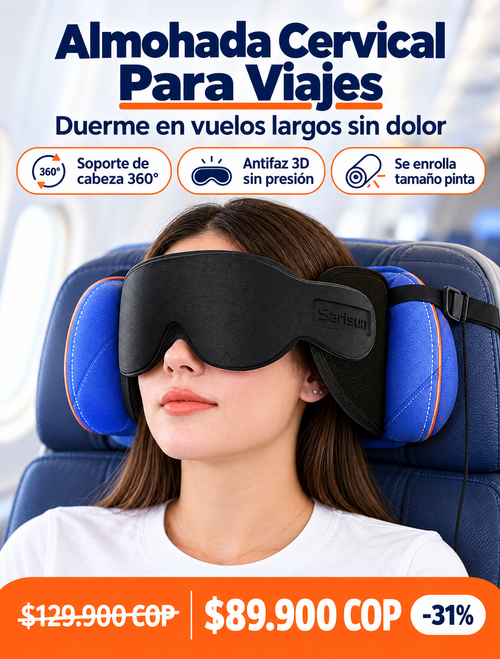 ALMOHADA CERVICAL PARA VIAJES