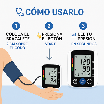 El tensiómetro que todos en Colombia están comprando — fácil, rápido y confiable.