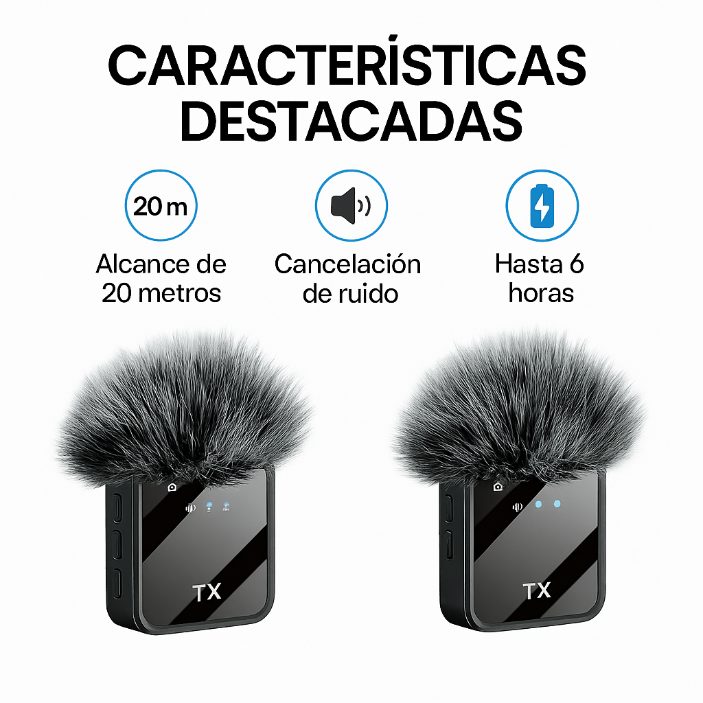 Sonido impecable para tus videos y transmisiones - MICROFONO DE SOLAPA F11.