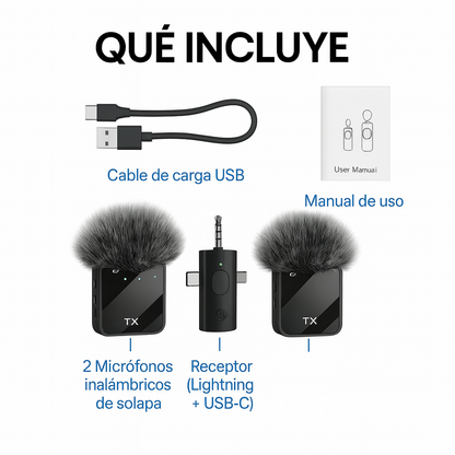 Sonido impecable para tus videos y transmisiones - MICROFONO DE SOLAPA F11