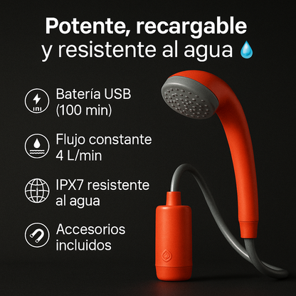 Tu Ducha, Donde Quieras y Cuando Quieras - Set De Ducha Portatil