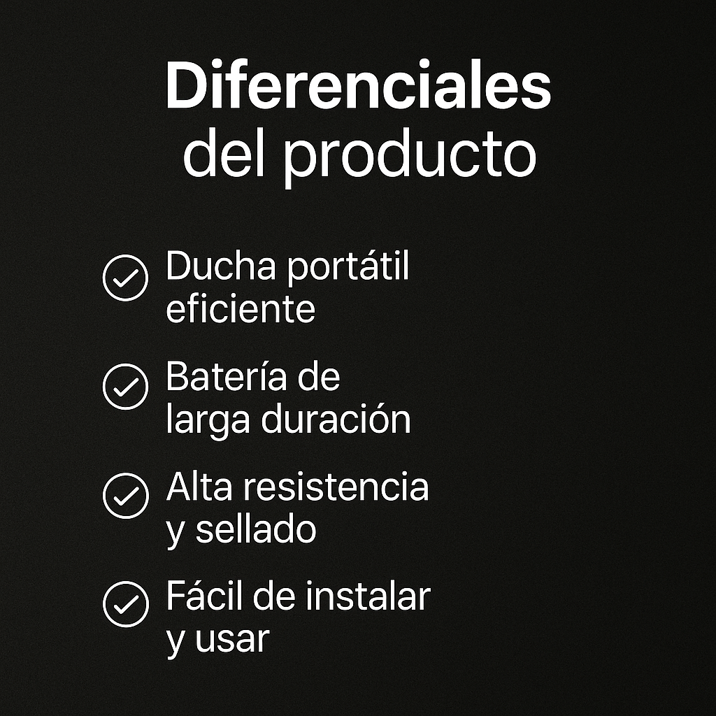 Tu Ducha, Donde Quieras y Cuando Quieras - Set De Ducha Portatil