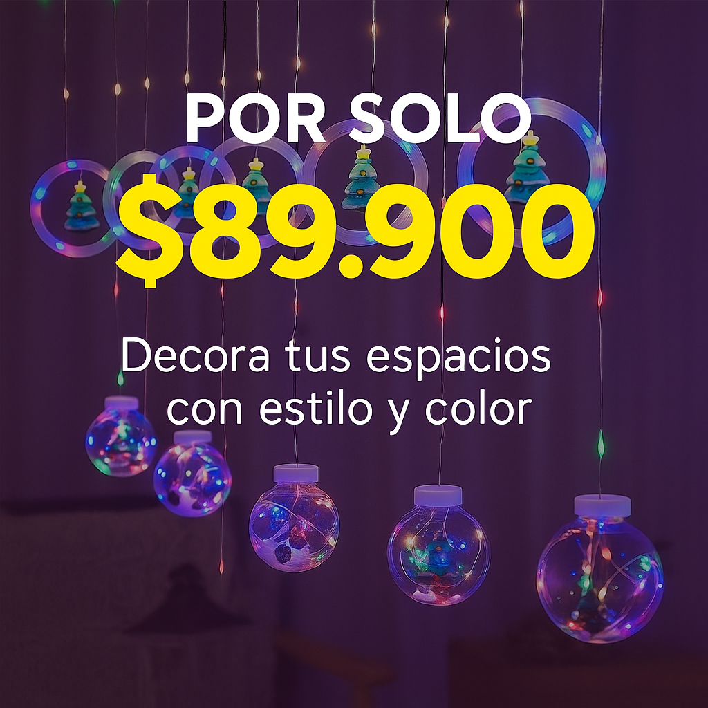 Convierte tu casa en un rincón mágico esta Navidad - CORTINA INTERCALADA NAVIDAD.