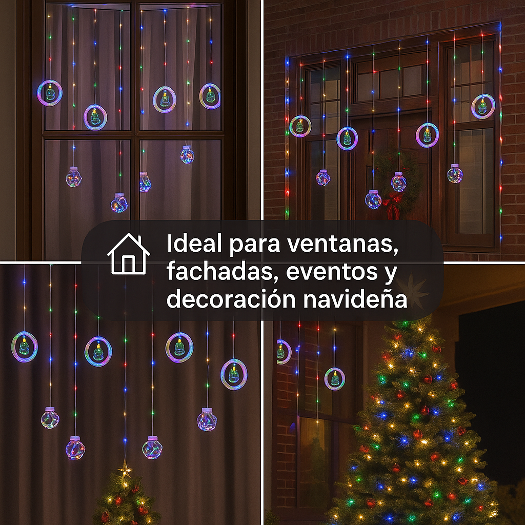 Convierte tu casa en un rincón mágico esta Navidad - CORTINA INTERCALADA NAVIDAD.