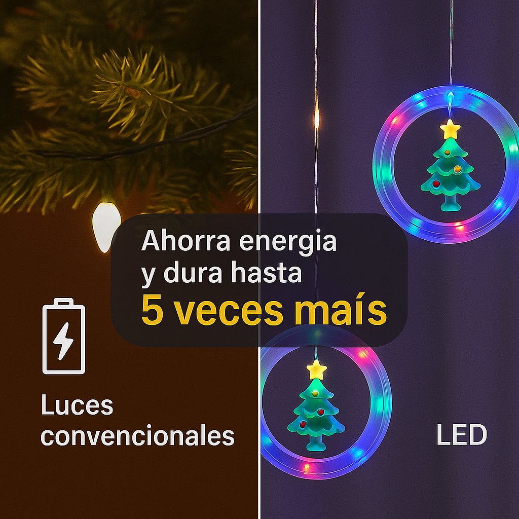 Convierte tu casa en un rincón mágico esta Navidad - CORTINA INTERCALADA NAVIDAD.