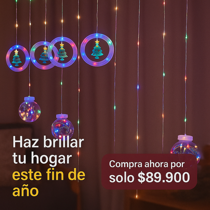 Convierte tu casa en un rincón mágico esta Navidad - CORTINA INTERCALADA NAVIDAD