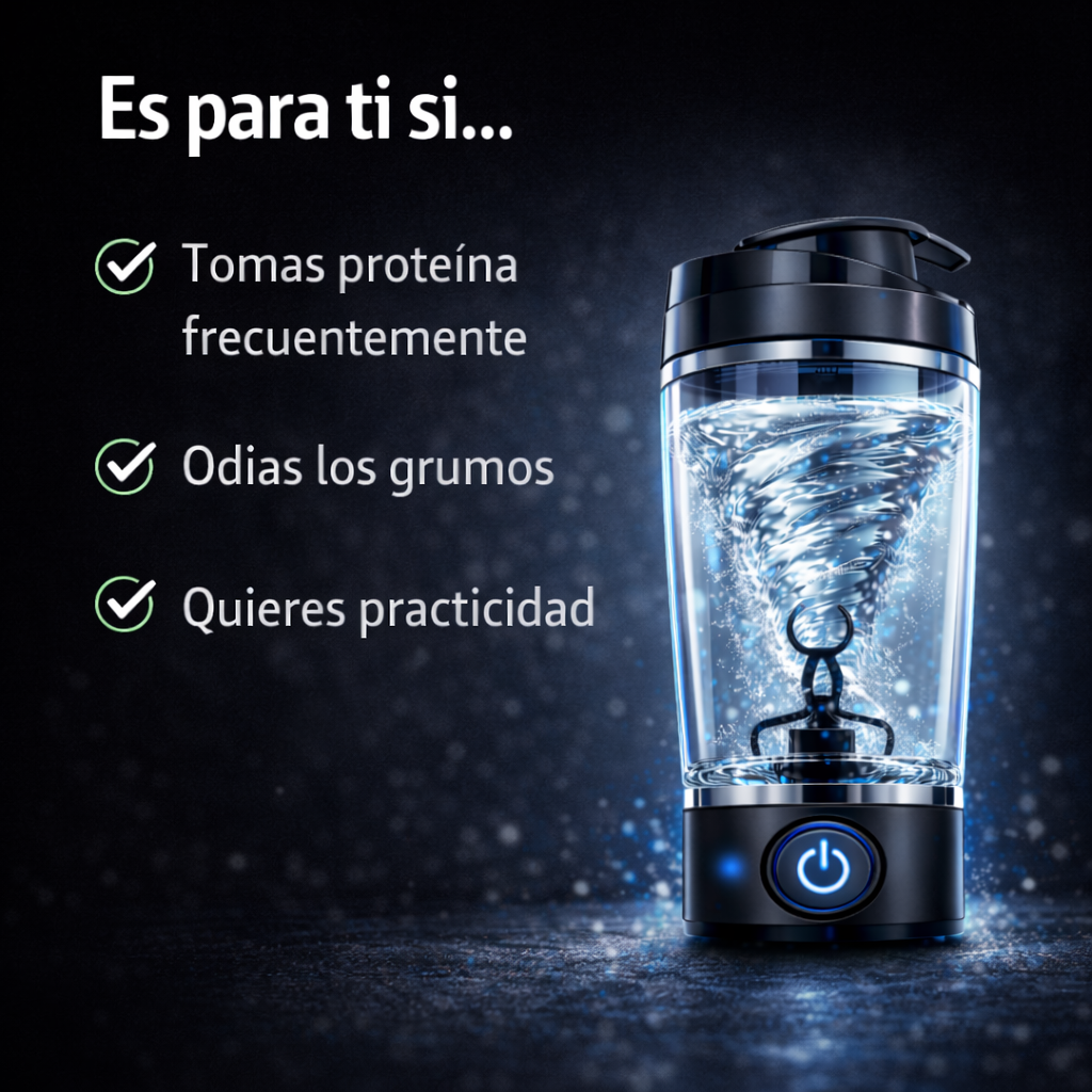 Tu batido perfecto, sin esfuerzo - Botella Mezcladora Electrica