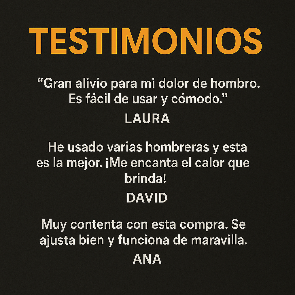 Confort, salud y descanso en una sola prenda - Hombrera Térmica