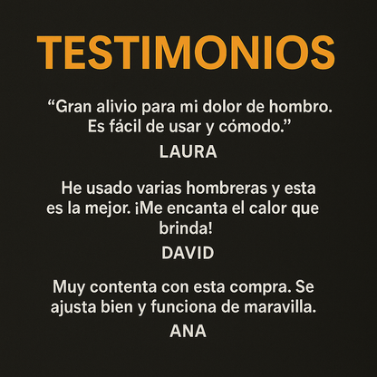 Confort, salud y descanso en una sola prenda - Hombrera Térmica
