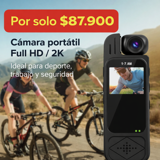 Graba cada momento sin usar las manos - grabadora backflip