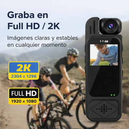 Graba cada momento sin usar las manos - grabadora backflip