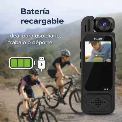 Graba cada momento sin usar las manos - grabadora backflip