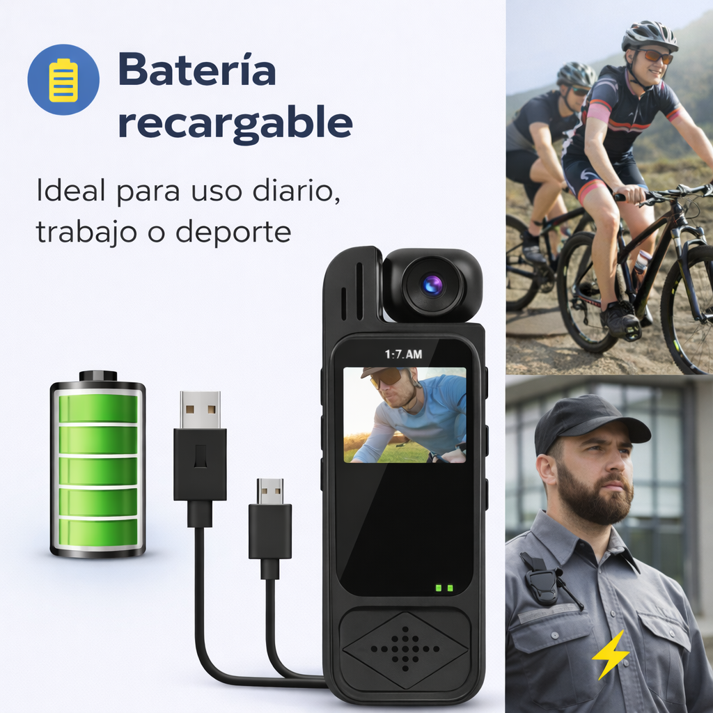 Graba cada momento sin usar las manos - grabadora backflip