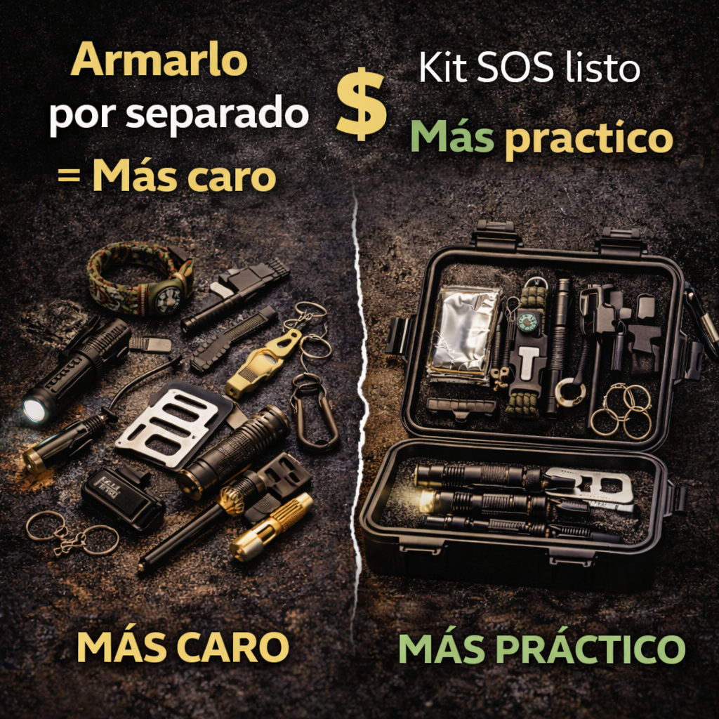 Estar preparado es una decisión inteligente - Kit De Supervivencia 14 Piezas