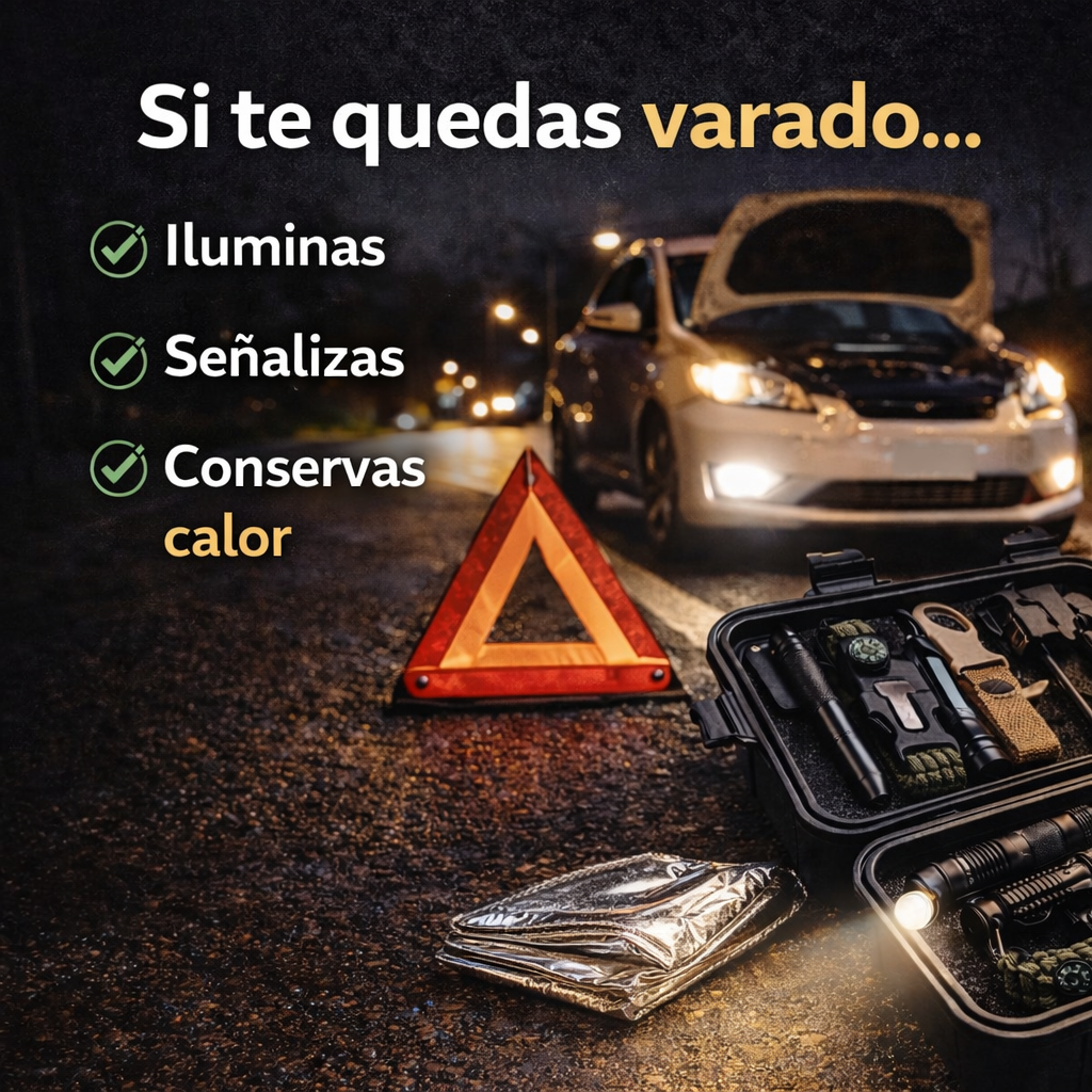 Estar preparado es una decisión inteligente - Kit De Supervivencia 14 Piezas