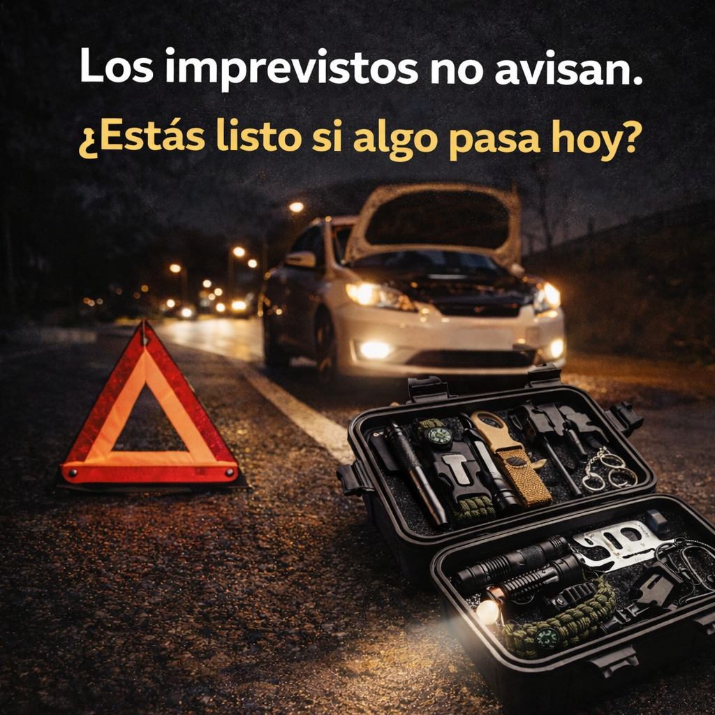 Estar preparado es una decisión inteligente - Kit De Supervivencia 14 Piezas