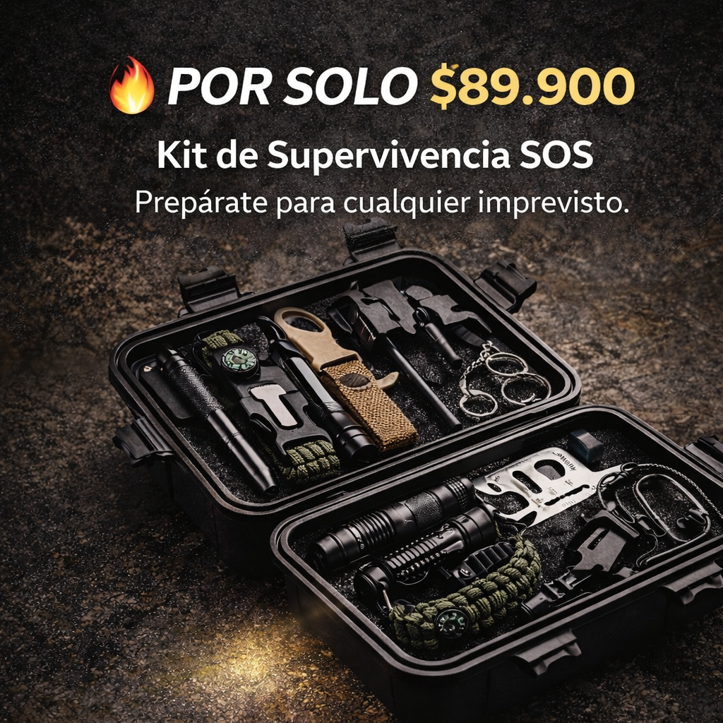 Estar preparado es una decisión inteligente - Kit De Supervivencia 14 Piezas