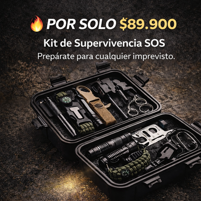 Estar preparado es una decisión inteligente - Kit De Supervivencia 14 Piezas