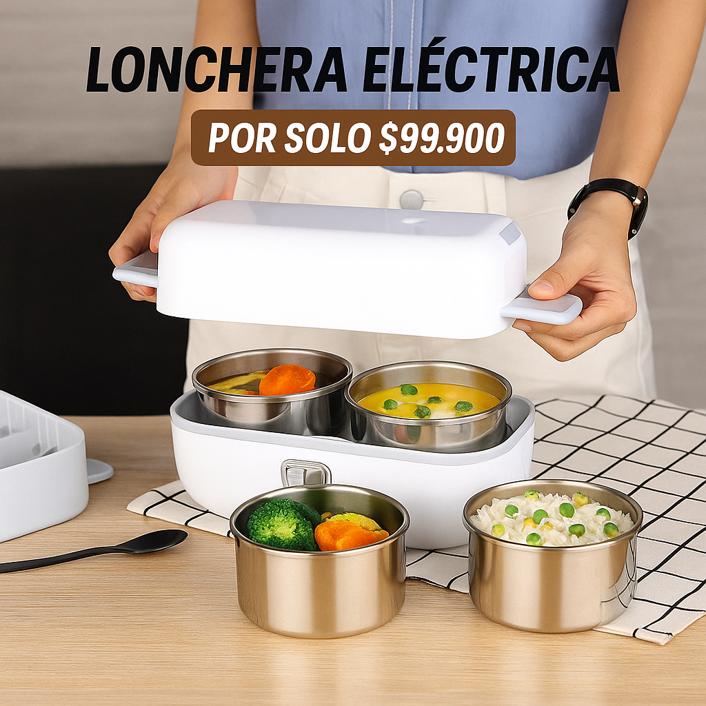 ¡Tu comida caliente siempre contigo! - LONCHERA ELECTRICA