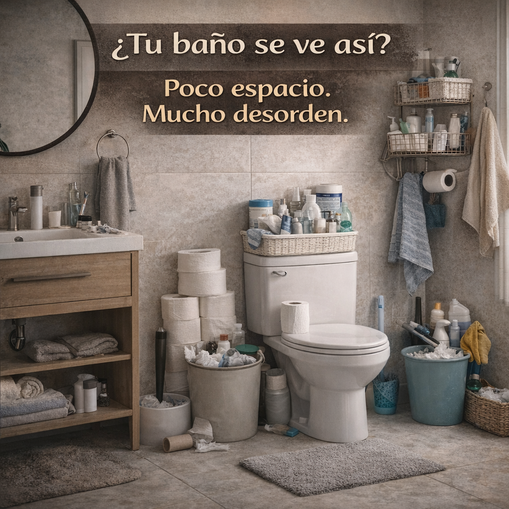 El espacio que tu baño estaba esperando - Organizador de Baño Sobre Inodoro De 3 Niveles