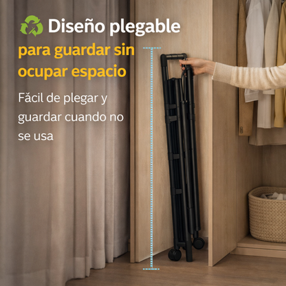 Una solución inteligente para organizar ropa en espacios pequeños - Perchero Zapatero De 3 Niveles