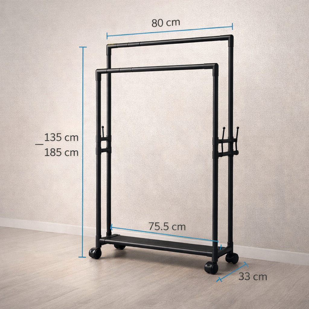 Una solución inteligente para organizar ropa en espacios pequeños - Perchero Zapatero De 3 Niveles