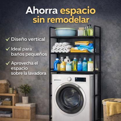 El secreto para una zona de lavado siempre organizada - Rack De Lavadora