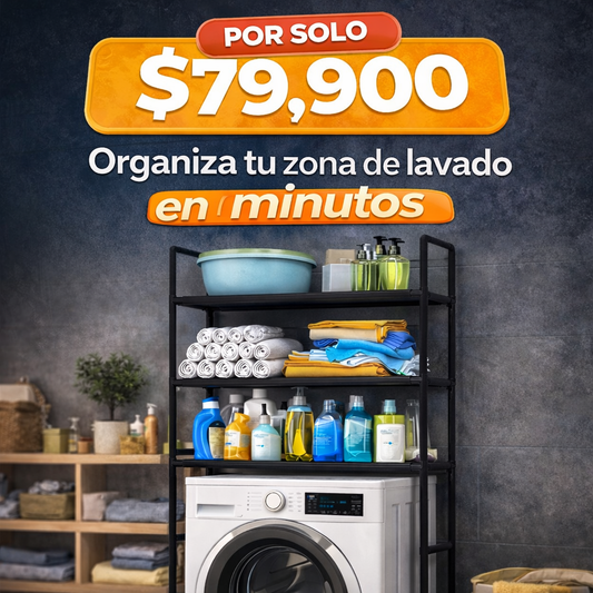 El secreto para una zona de lavado siempre organizada - Rack De Lavadora