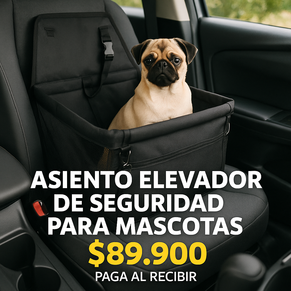 Tu perro seguro y cómodo en el carro - BOLSO DE MASCOTAS PARA CARRO.