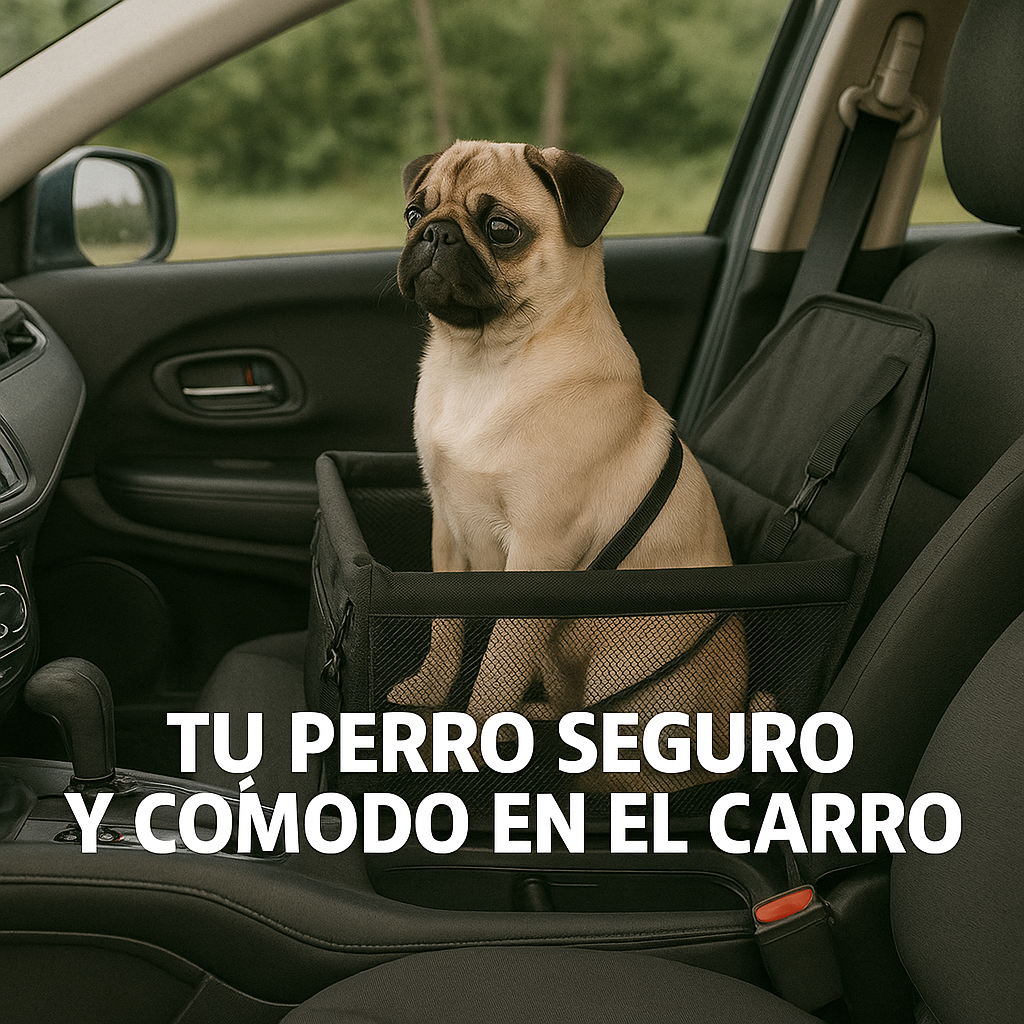 Tu perro seguro y cómodo en el carro - BOLSO DE MASCOTAS PARA CARRO.