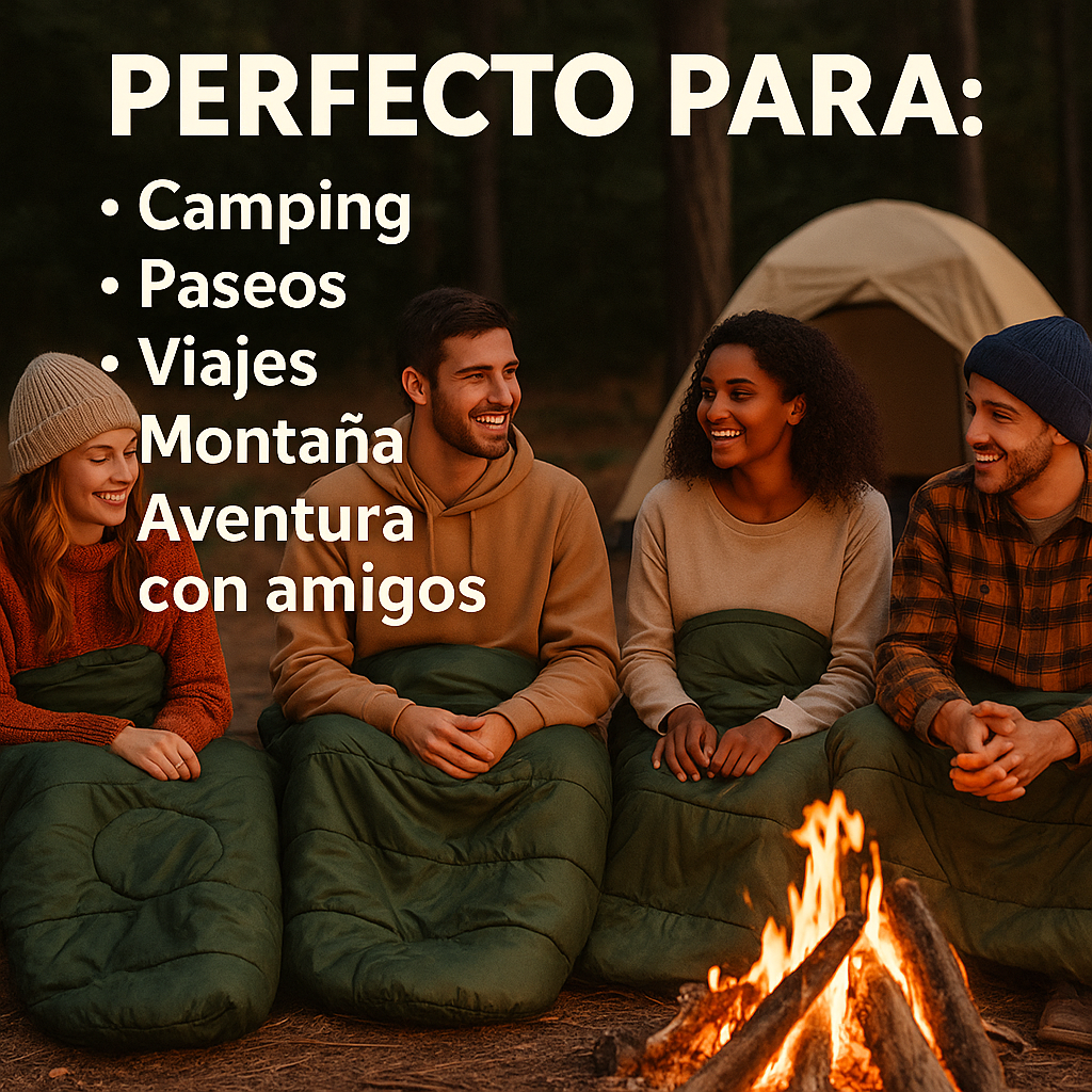 Cómodo, Ligero y Fácil de Llevar - BOLSA DE ALGODON CAMPING