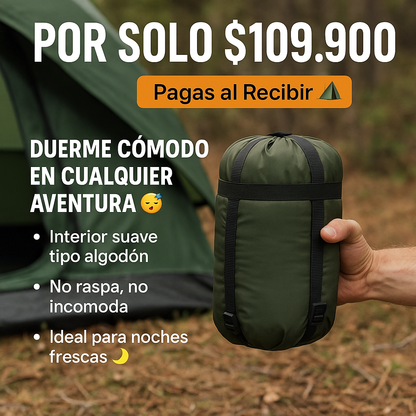 Cómodo, Ligero y Fácil de Llevar - BOLSA DE ALGODON CAMPING
