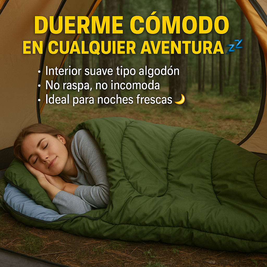 Cómodo, Ligero y Fácil de Llevar - BOLSA DE ALGODON CAMPING