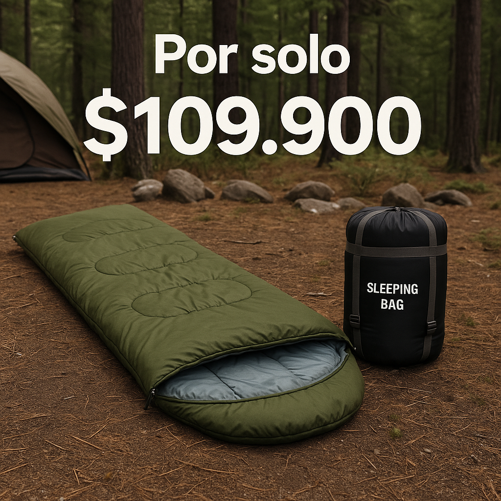 Cómodo, Ligero y Fácil de Llevar - BOLSA DE ALGODON CAMPING