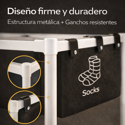 El caos de la lavandería tiene solución - Cesta Organizadora Para Ropa Sucia