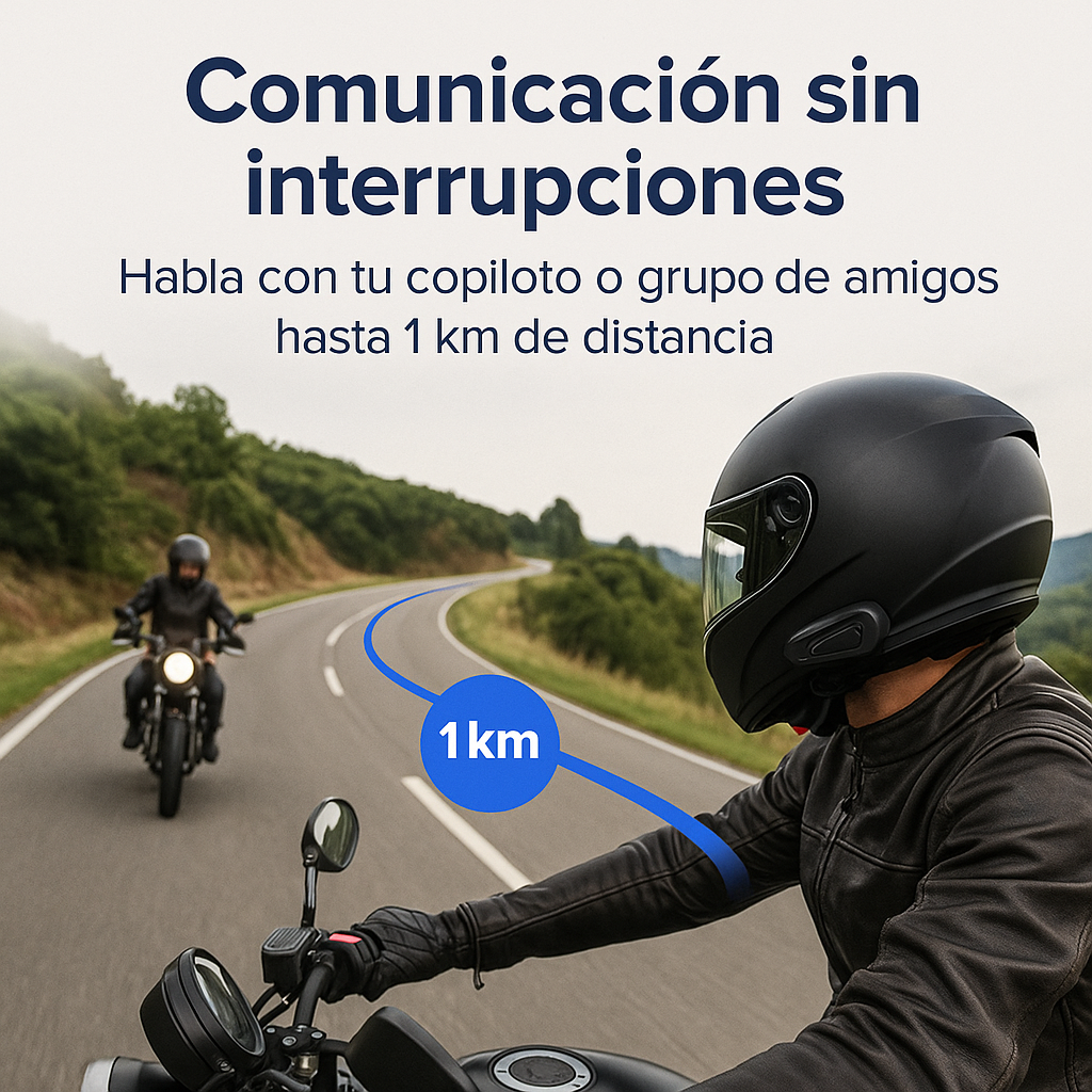 Intercomunicador BT-12: Conecta, Comunica y Disfruta Cada Viaje - INTERCOMUNICADOR BT12.