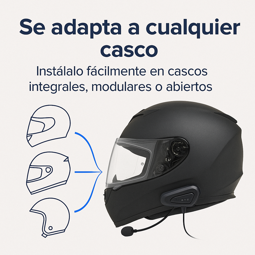 Intercomunicador BT-12: Conecta, Comunica y Disfruta Cada Viaje - INTERCOMUNICADOR BT12