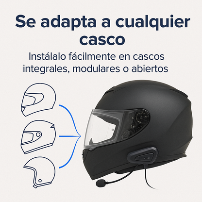 Intercomunicador BT-12: Conecta, Comunica y Disfruta Cada Viaje - INTERCOMUNICADOR BT12