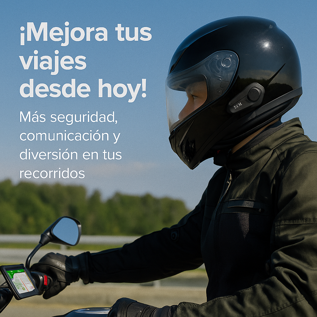 Intercomunicador BT-12: Conecta, Comunica y Disfruta Cada Viaje - INTERCOMUNICADOR BT12.