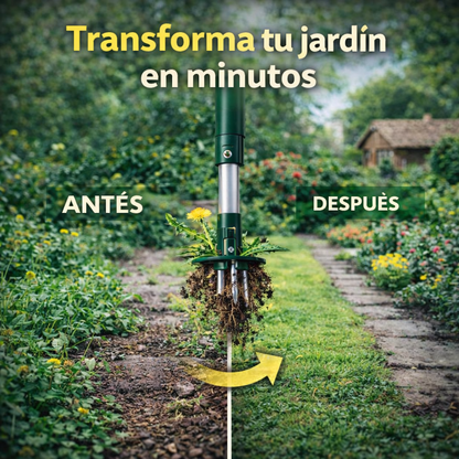 ¿Cansado de que la maleza vuelva a crecer? Arráncala desde la raíz - Extractor De Malezas