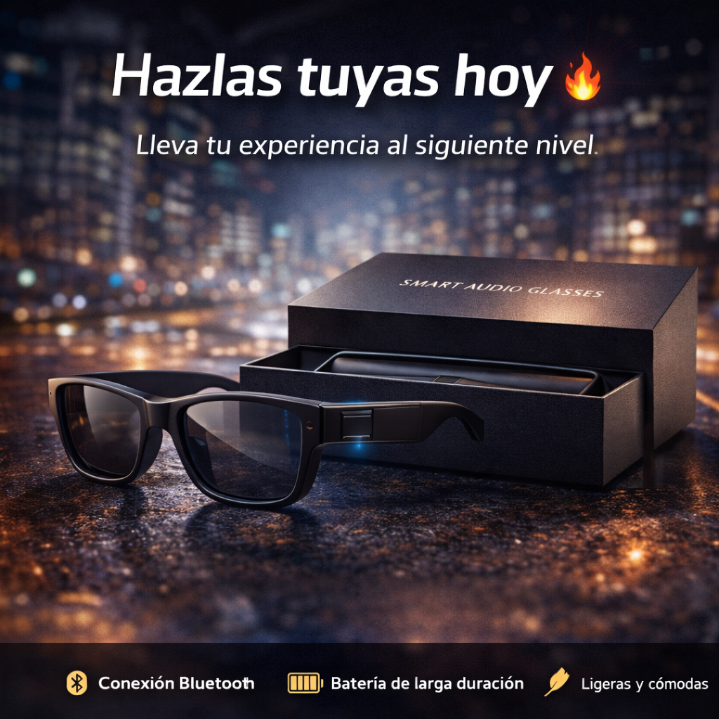 El accesorio que todos están empezando a usar 🔥 - Gafas Inteligentes Bluetooth
