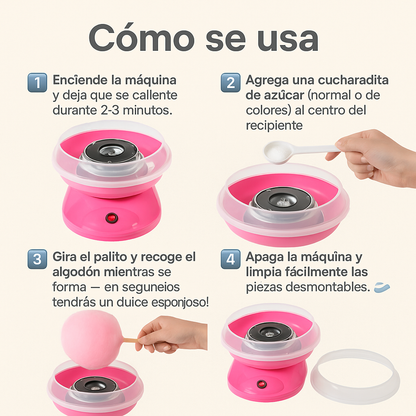 Dulces recuerdos, grandes sonrisas: crea tu propio algodón en casa