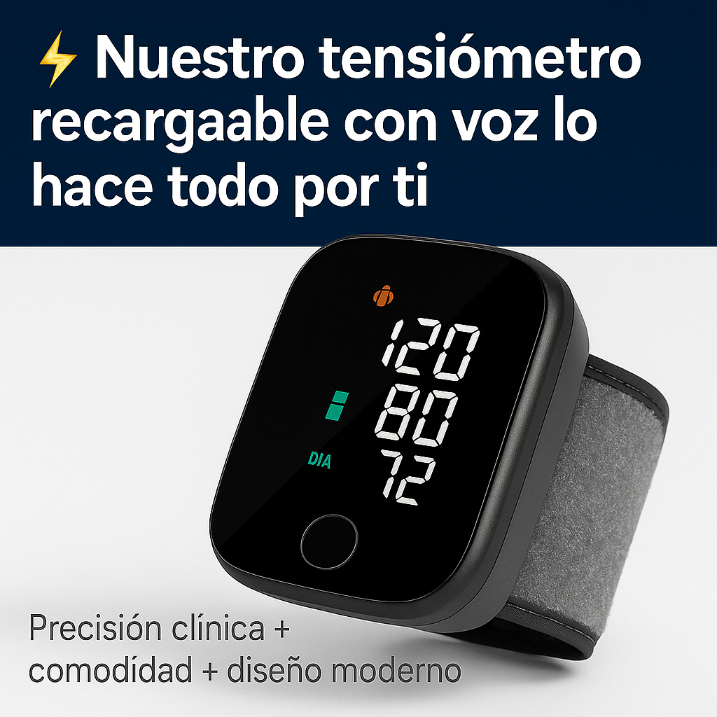Controla tu presión en segundos, sin salir de casa.- TENSIOMETRO