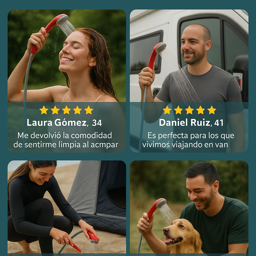 Tu Ducha, Donde Quieras y Cuando Quieras - Set De Ducha Portatil