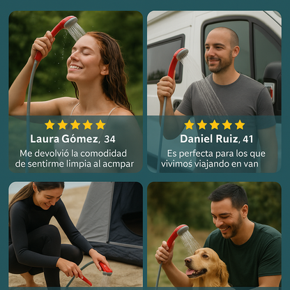 Tu Ducha, Donde Quieras y Cuando Quieras - Set De Ducha Portatil