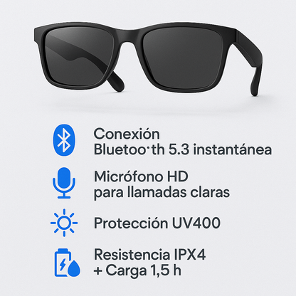 Ligeras, cómodas y con un sonido que te sorprenderá. - GAFAS INTELIGENTES